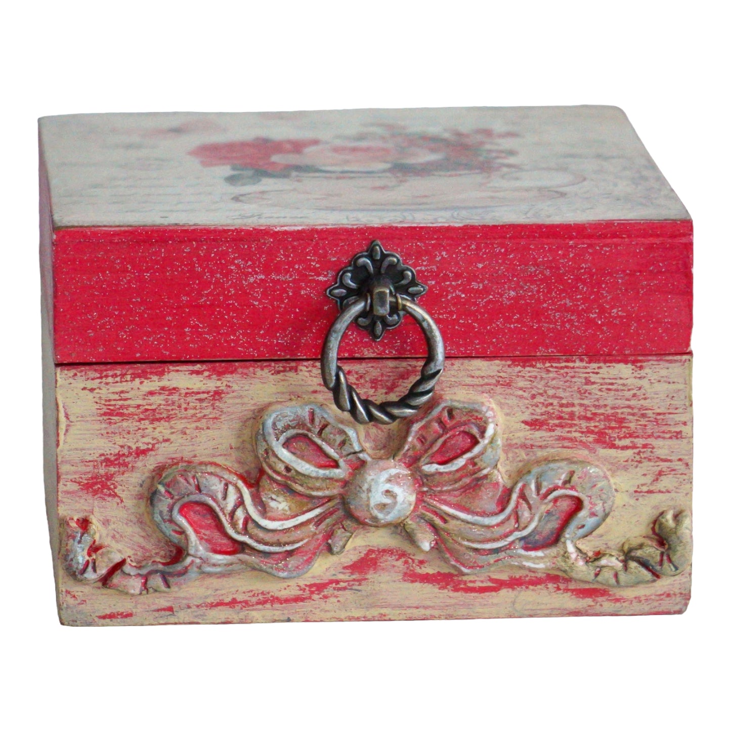 Tea box with 4 compartments 'Scarlet'