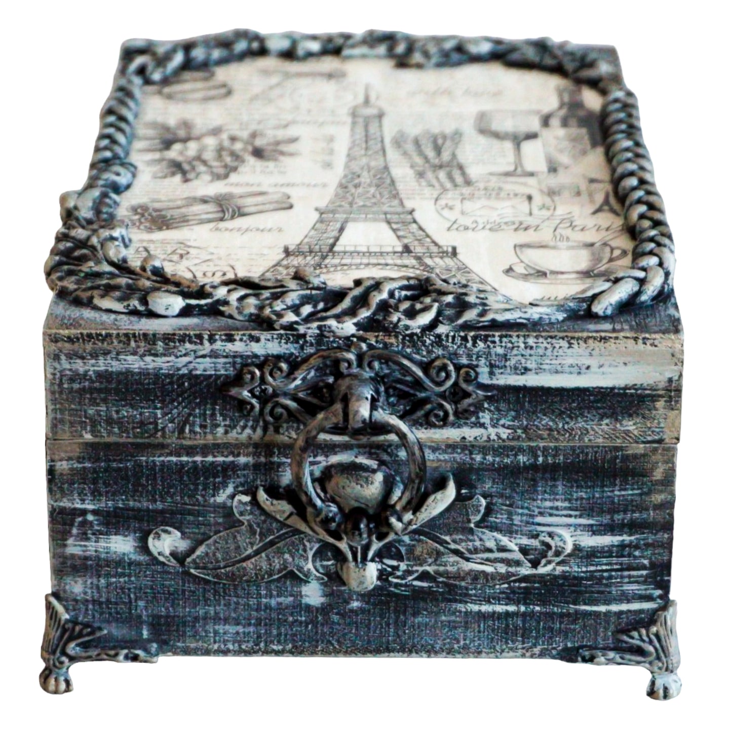 Tea box with 6 compartments 'Esther'